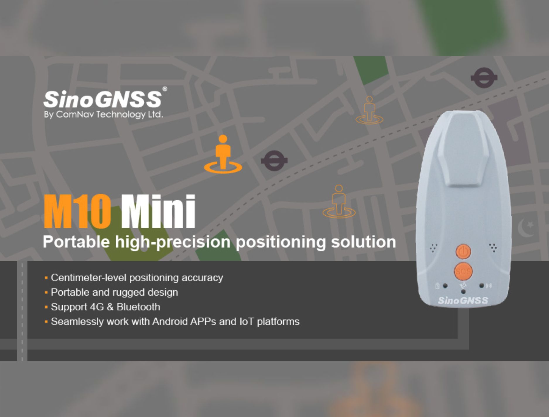 ComNav Technology lance le mini récepteur GNSS M10 destiné au positionnement du personnel et aux SIG