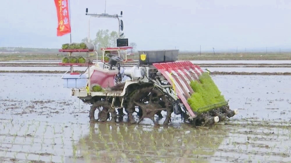 La plantation de riz avec le système d’autoguidage AG360Pro a été signalée par CCTV