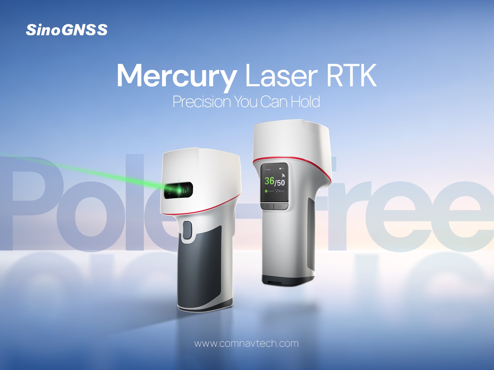 Mercury Laser RTK Release | A New Era of Pole-Free Measurement